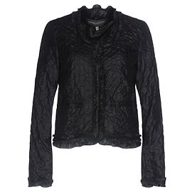 Ermanno Scervino Jacke Dunkelblau Polyester Dunkelblau