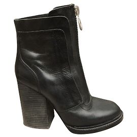 Bottines Ash en cuir noir 37 Noir