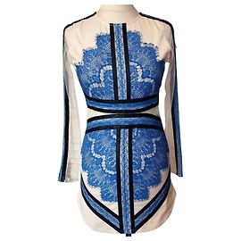 Autre Marque SHEINSIDE DRESS DRESS EVENING TM OR 34/36 Eggshell