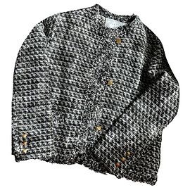 Giacca in tweed con dettaglio paillettes Valentino Nero