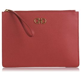 Salvatore Ferragamo Pochette Gancini Rossa Ferragamo Rosso
