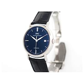 IWC-IWC PORTOFINO AUTOMATIC IW WATCH356518 Palladium steel 40 MM STEEL WATCH-Silvery