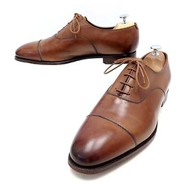 Autre Marque CROCKETT E JONES CONNAUGHT SCARPE RICHELIEU 10E 44 scarpe in pelle marrone Marrone