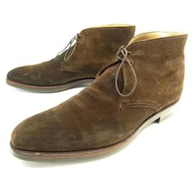 Autre Marque SCARPE CROCKETT E JONES CHUKKA TETBURY 9.5E 43.5 Scarpe in camoscio marrone Cammello