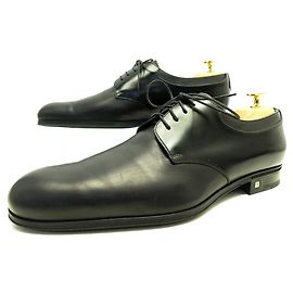 SCARPE DERBY LOUIS VUITTON IN PELLE NERA 8.5 42.5 Scarpe in pelle nera Nero