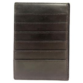 Hermès TARJETERO MULTIPLE HERMES 6 TARJETERO CC BOX DE PIEL MARRÓN Castaño