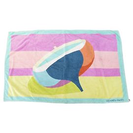 Hermès TAPIS DE PLAGE HERMES QUILLE DE BATEAU DRAP DE BAIN SERVIETTE BEACH TOWEL Multicolore