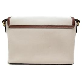 Burberry-Horseferry Print Canvas Crossbody Bag-White