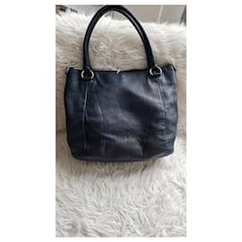 Prada-Tote bidireccional-Azul marino