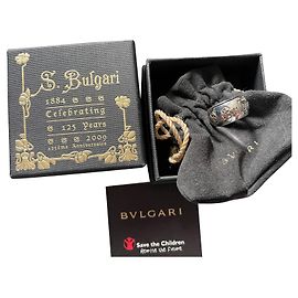 Bulgari Save the Children ring silver size 52 Silver hardware