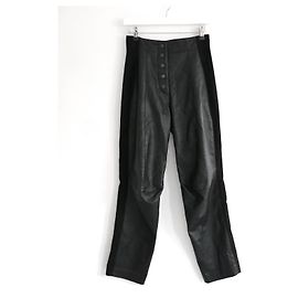 Stella Mc Cartney Pantalones de piel sintética de Stella McCartney Negro