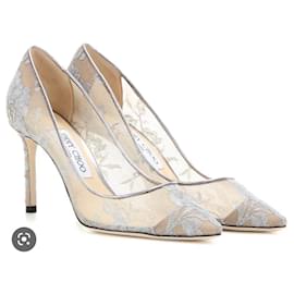 Jimmy Choo-Calcanhares-Metálico