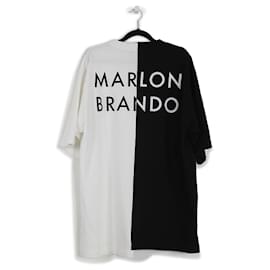 Dolce & Gabbana-Dolce & Gabbana Black & White Cotton Marlon Brando Embroidered T-Shirt-Multiple colors