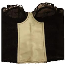 Burberry-Burberry lace and silk bustier corset-Other