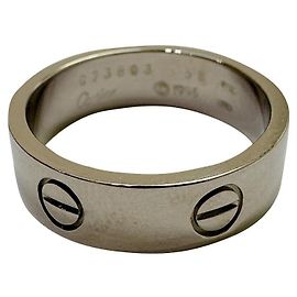 Cartier Love Ring ein 18 Karat Weißgold Silber