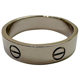 Cartier Love Ring 18K(750) Oro bianco Argento #66 Usato Argento