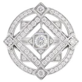 Cartier-Anillo de diamantes Cartier Indian Mysteries #50 Círculo Diamante Oro Blanco 750 (K18GT) Regalo de mujer [joyería]-Plata