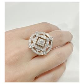 Cartier-Cartier Indian Mysteries Diamond Ring #50 Diamante Círculo Ouro Branco 750 (K18WG) Presente feminino [jóias]-Prata