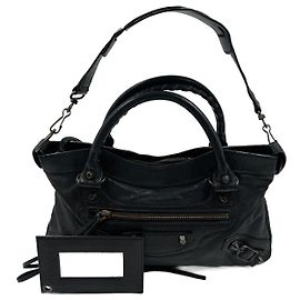 Balenciaga Black Lambskin First Black