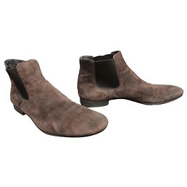boots Prada p 44,5 Marron foncé