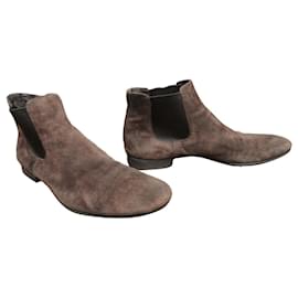Prada-Prada p boots 44,5-Dark brown