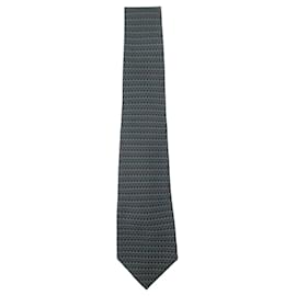 Hermès-Hermes gravata de seda multicolorida-Multicor