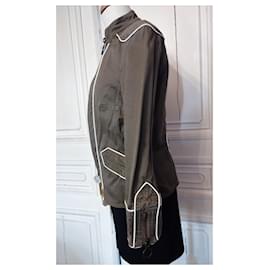 Marc Jacobs-MARC JACOBS TRENDY JACKET 3 LICHEN MEDALLIONS TL OR 40/42-Chestnut