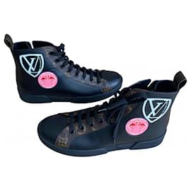 Louis Vuitton-High top sneakers-Black