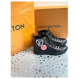 Louis Vuitton-High top sneakers-Black