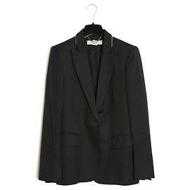 Stella Mc Cartney lined COLLAR BLACK FR38 Black