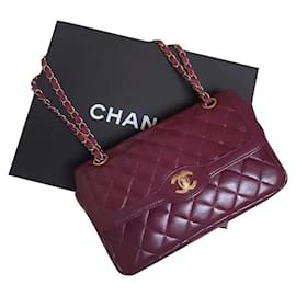 Chanel-Chanel Classic timeless-Dark red
