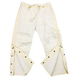 Isabel Marant Hamil gesteppte Baumwollhose ecru Aus weiß