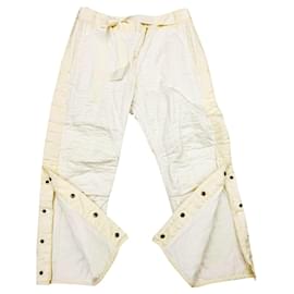 Isabel Marant Hamil quilted cotton pants eggshell Eggshell