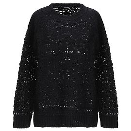 Autre Marque ALPHA-STUDIO Maglione traforato nero Nero