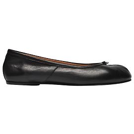 Maison Martin Margiela Ballerines Tabi Flat Shoes - Maison Margiela - Black - Leather Black
