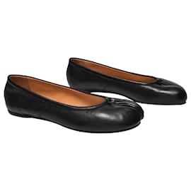 Maison Martin Margiela-Ballerines Tabi Flat Shoes - Maison Margiela - Black - Leather-Black