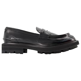 Alexander Mcqueen-Oversize Flat Shoes - Alexander Mcqueen -  Black - Leather-Black