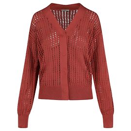 Bottega Veneta Strickjacke aus Seide Pink