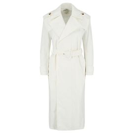 Gabardina de Bottega Veneta Blanco Crudo