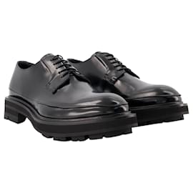 Alexander Mcqueen-Oversize Flat Shoes - Alexander Mcqueen -  Black - Leather-Black