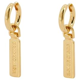 Balenciaga-Skate Tag P Earring - Balenciaga - Gold-Golden,Metallic