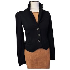 MARC BY MARC JACOBS SOFT TRENDY JACKET SPENCER EYELET T XS OR 38/40 Marineblau