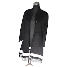 Maje-New Maje coat-Black,White