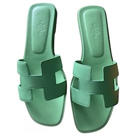 Hermès-Sandals-Green