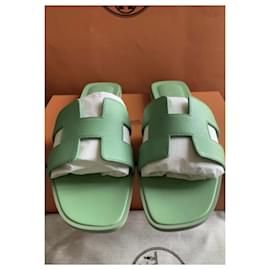 Hermès-Sandals-Green