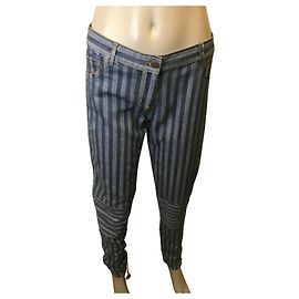 Jean slim rayé Soeur Bleu clair Bleu foncé