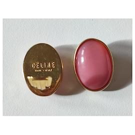 Céline-Beautiful Céline Earrings-Pink,Golden