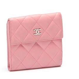 Chanel-Chanel Leather Compact Wallet-Pink