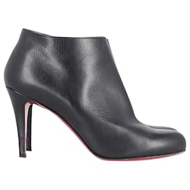 Christian Louboutin-Christian Louboutin Belle 85 Boots in Black Leather-Black