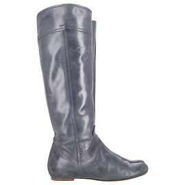 Chloé Chloe Heloise Knee Length Boots in Black Leather Black